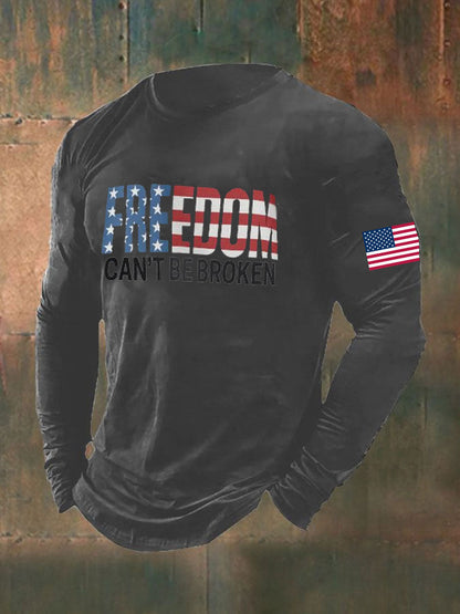 Men's Freedom Printed long sleeve T-shirt