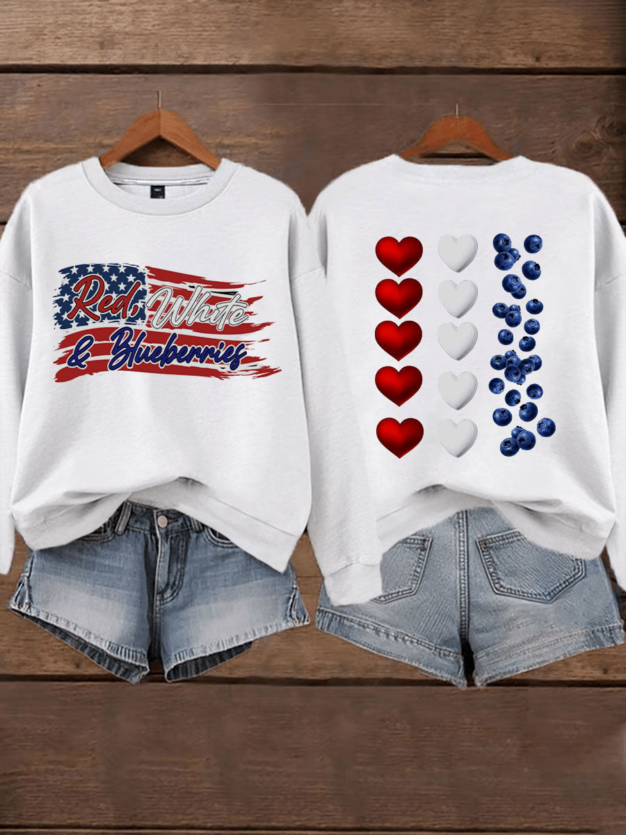 Women's 'Red White & Blueberries' sweatshirt