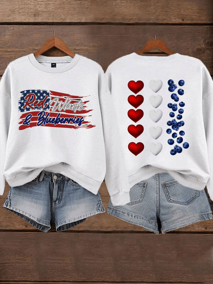 Women's 'Red White & Blueberries' sweatshirt
