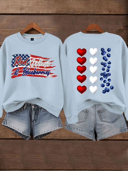 Women's 'Red White & Blueberries' sweatshirt