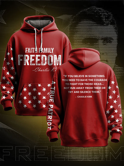 Men's Freedom True Patriot Charlie Printed Hoodie