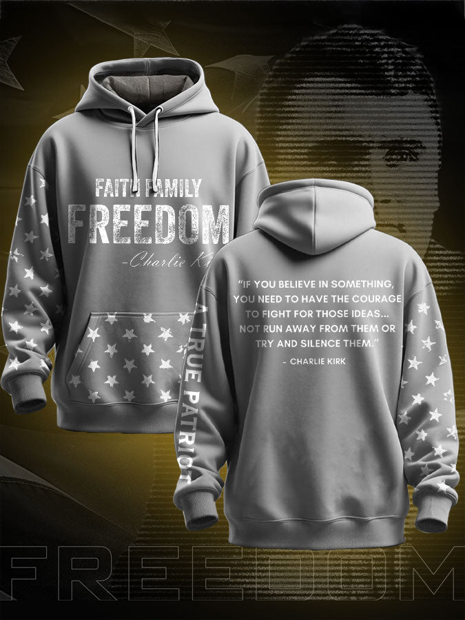 Men's Freedom True Patriot Charlie Printed Hoodie