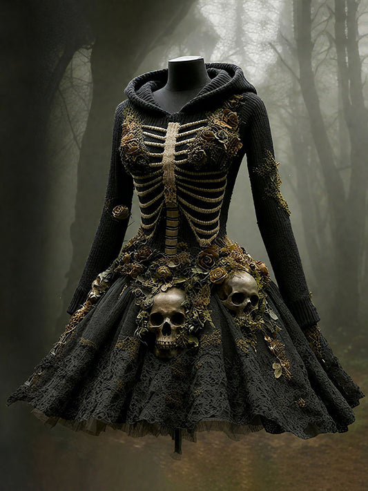 Women's Halloween Skeleton Dress