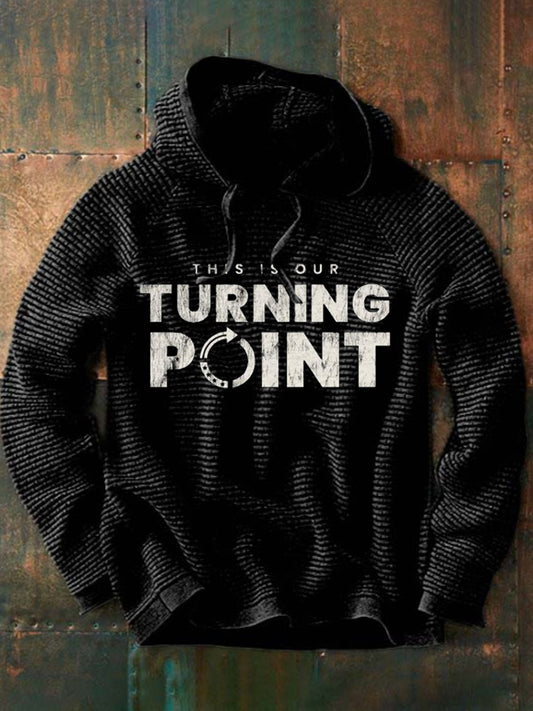 Men's Charlie Kirk This is our Turning Point Commemorative Oversized Hoodie