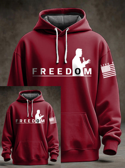 Men's Charlie Kirk Oversized Drop-Shoulder Hoodie