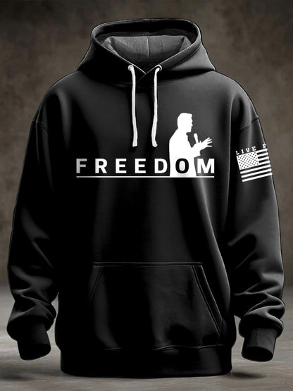 Men's Charlie Kirk Oversized Drop-Shoulder Hoodie
