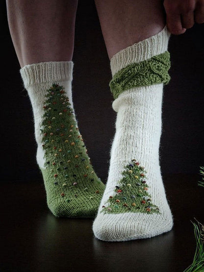 Christmas tree unisex socks