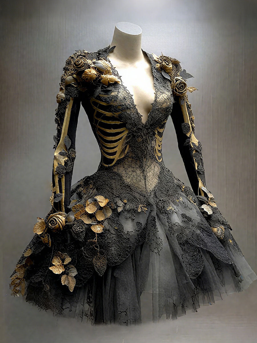 Women's Halloween Skeleton Dress