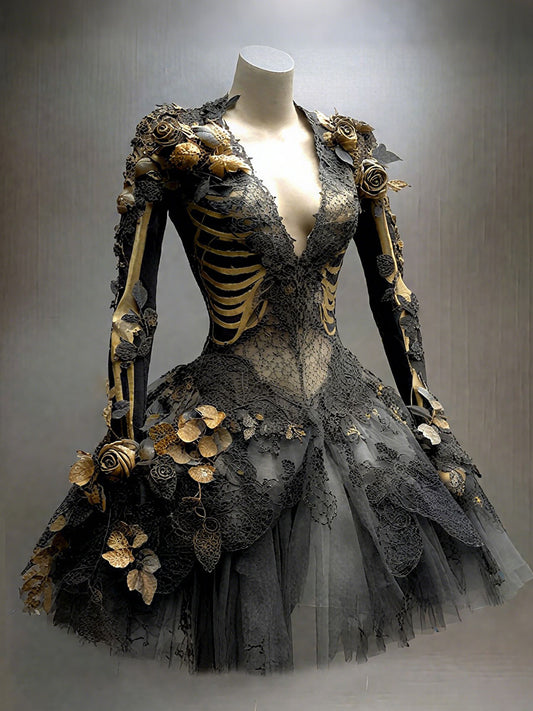 Women's Halloween Skeleton Dress