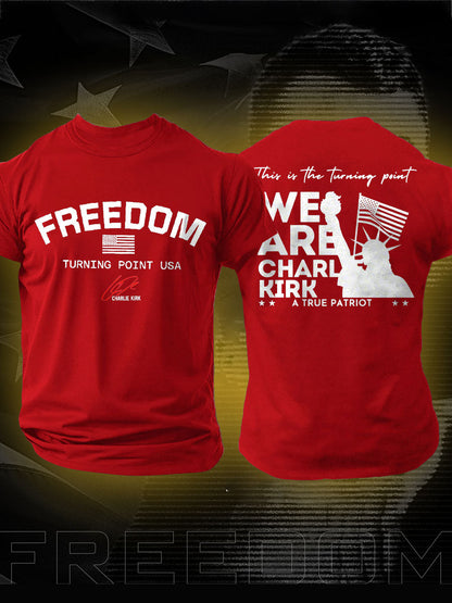 Men's Freedom True Patriot Printed T-shirt