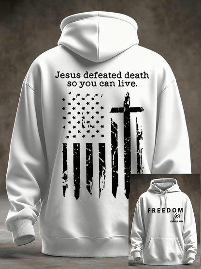 Men's Freedom Is Not Free R.I.P Charlie Kirk Oversized Drop-Shoulder Hoodie with Pockets