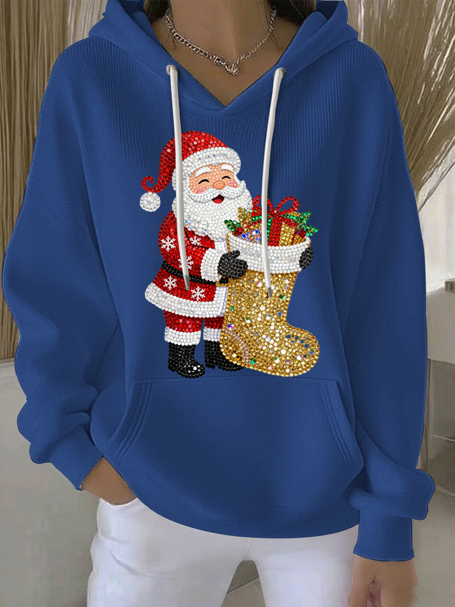 Women's Christmas Print Casual Hoodie
