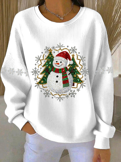 Women's Christmas Print Casual Sweatshirt