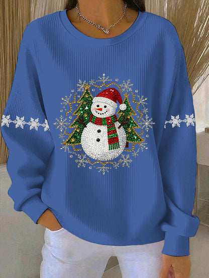 Women's Christmas Print Casual Sweatshirt