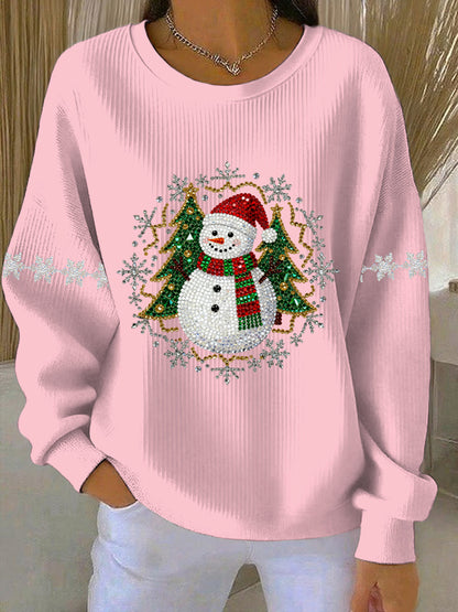 Women's Christmas Print Casual Sweatshirt