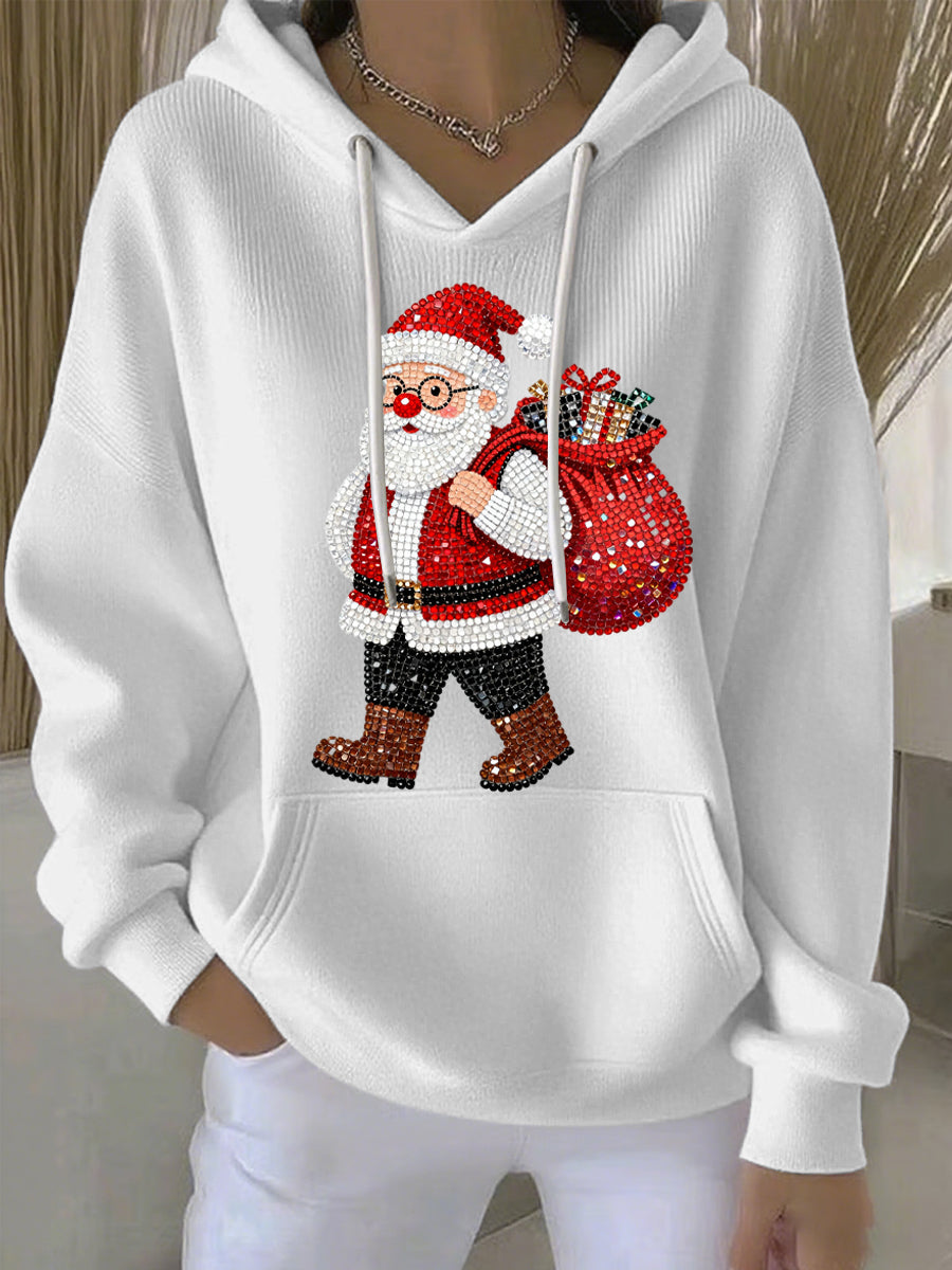 Women's Christmas Print Casual Hoodie
