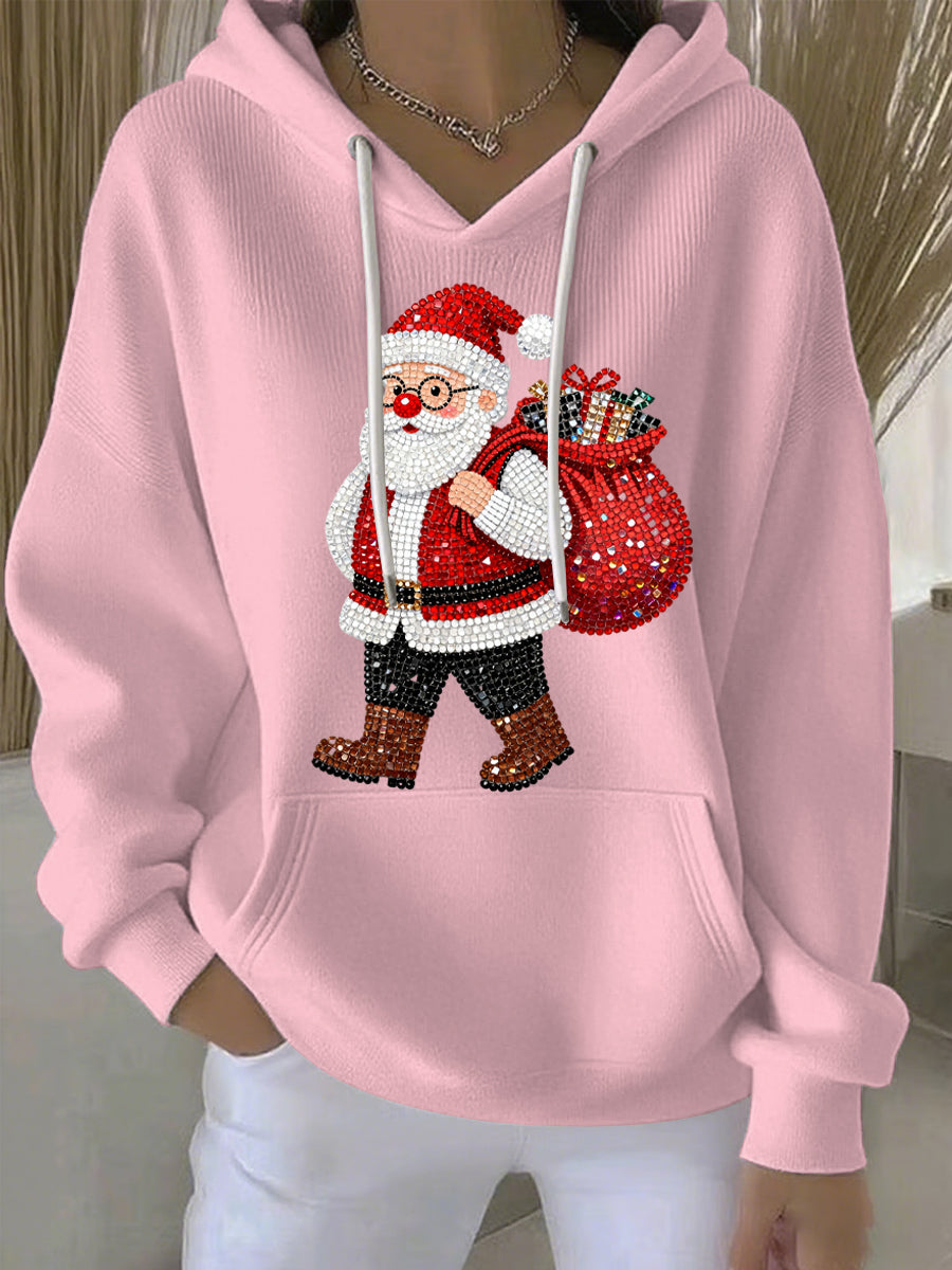 Women's Christmas Print Casual Hoodie
