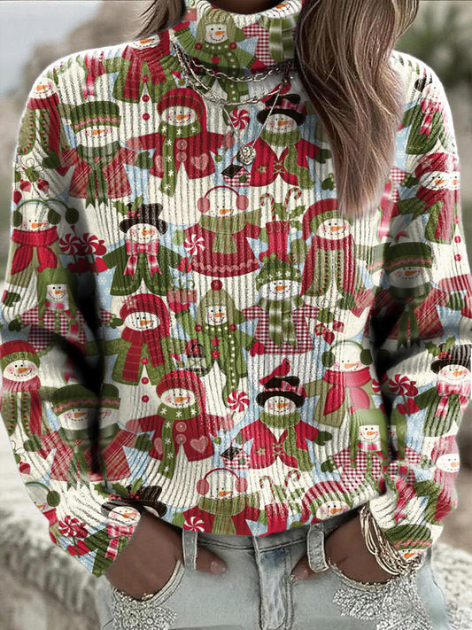 Women's Christmas Cute Turtleneck Jumper