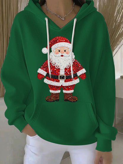 Women's Christmas Print Casual Hoodie