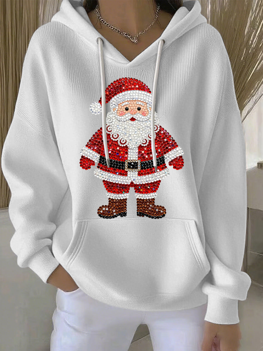 Women's Christmas Print Casual Hoodie