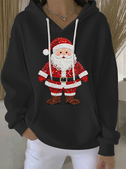 Women's Christmas Print Casual Hoodie