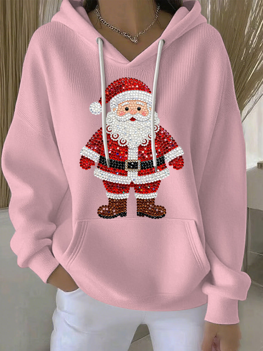 Women's Christmas Print Casual Hoodie