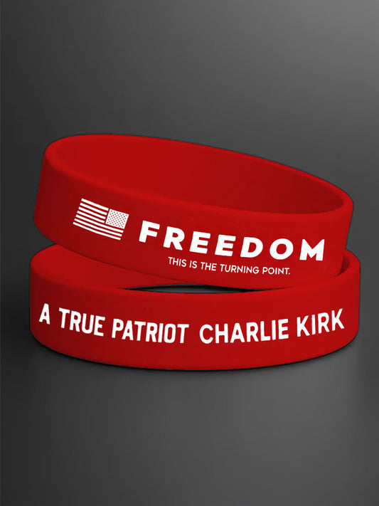 Unisex Freedom Is Not Free This is the Turning Point R.I.P Charlie Kirk Print Bracelet Wristband