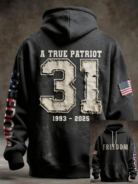 Men's Freedom Patriot Printed Hoodie