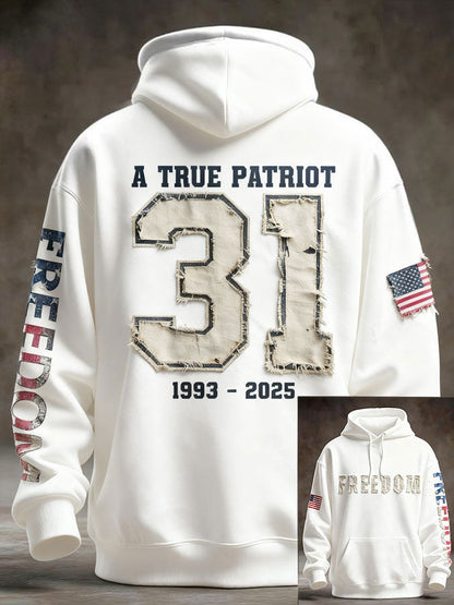 Men's Freedom Patriot Printed Hoodie