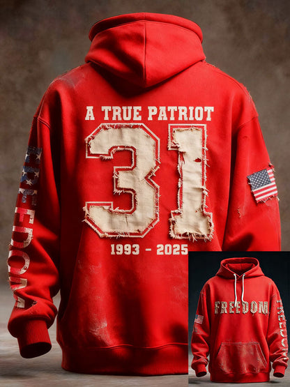 Men's Freedom Patriot Printed Hoodie