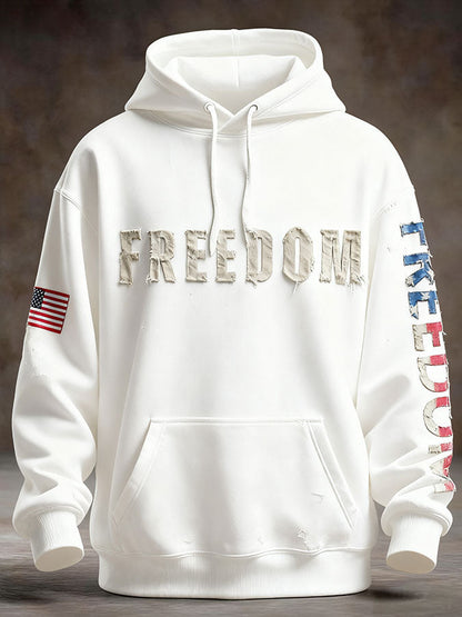 Men's Freedom Patriot Printed Hoodie