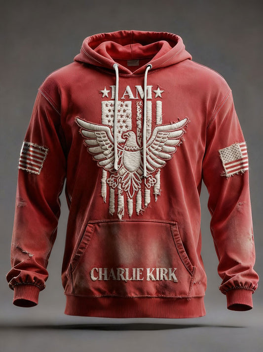 Men's Freedom Patriot Printed Hoodie
