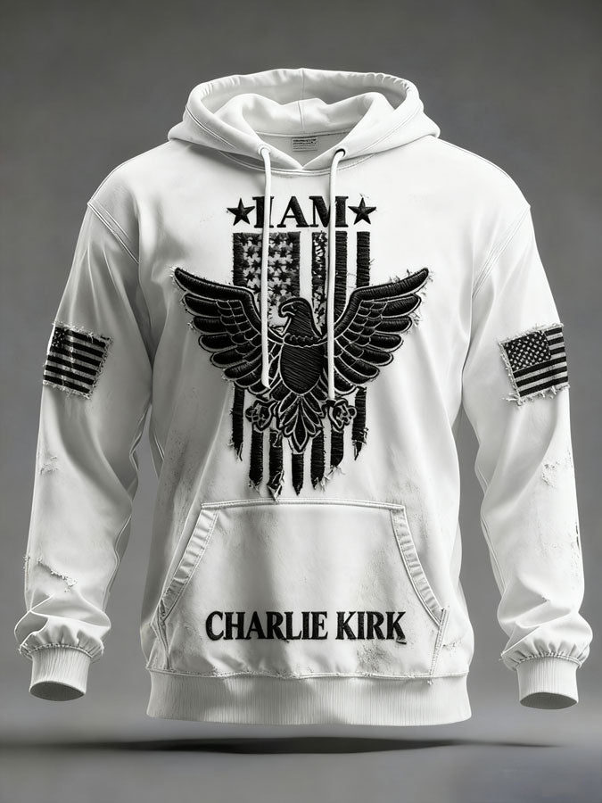Men's Freedom Patriot Printed Hoodie