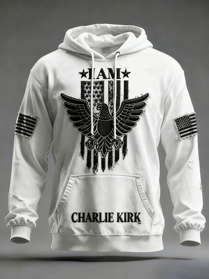 Men's Freedom Patriot Printed Hoodie
