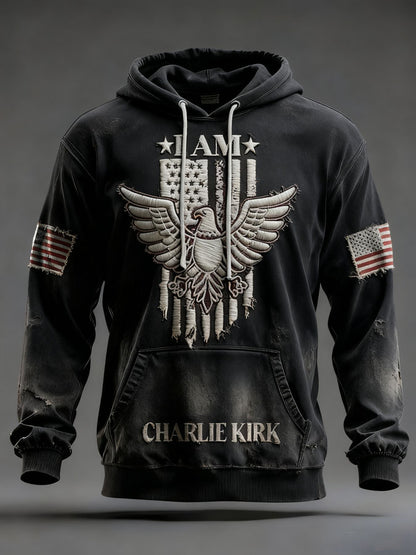 Men's Freedom Patriot Printed Hoodie
