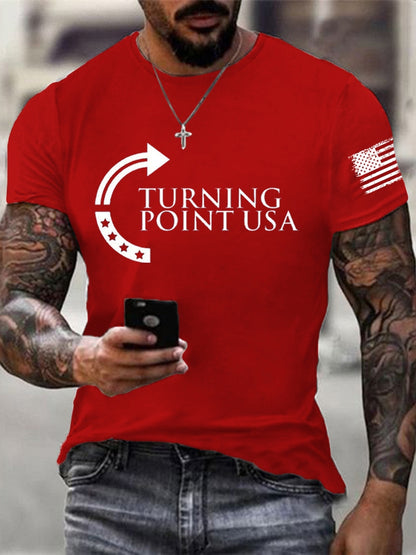 Men's this is the turning point FREEDEM Charlie Kirk the greatness of our nation lies in the power and potential of its induviduals T-shirt