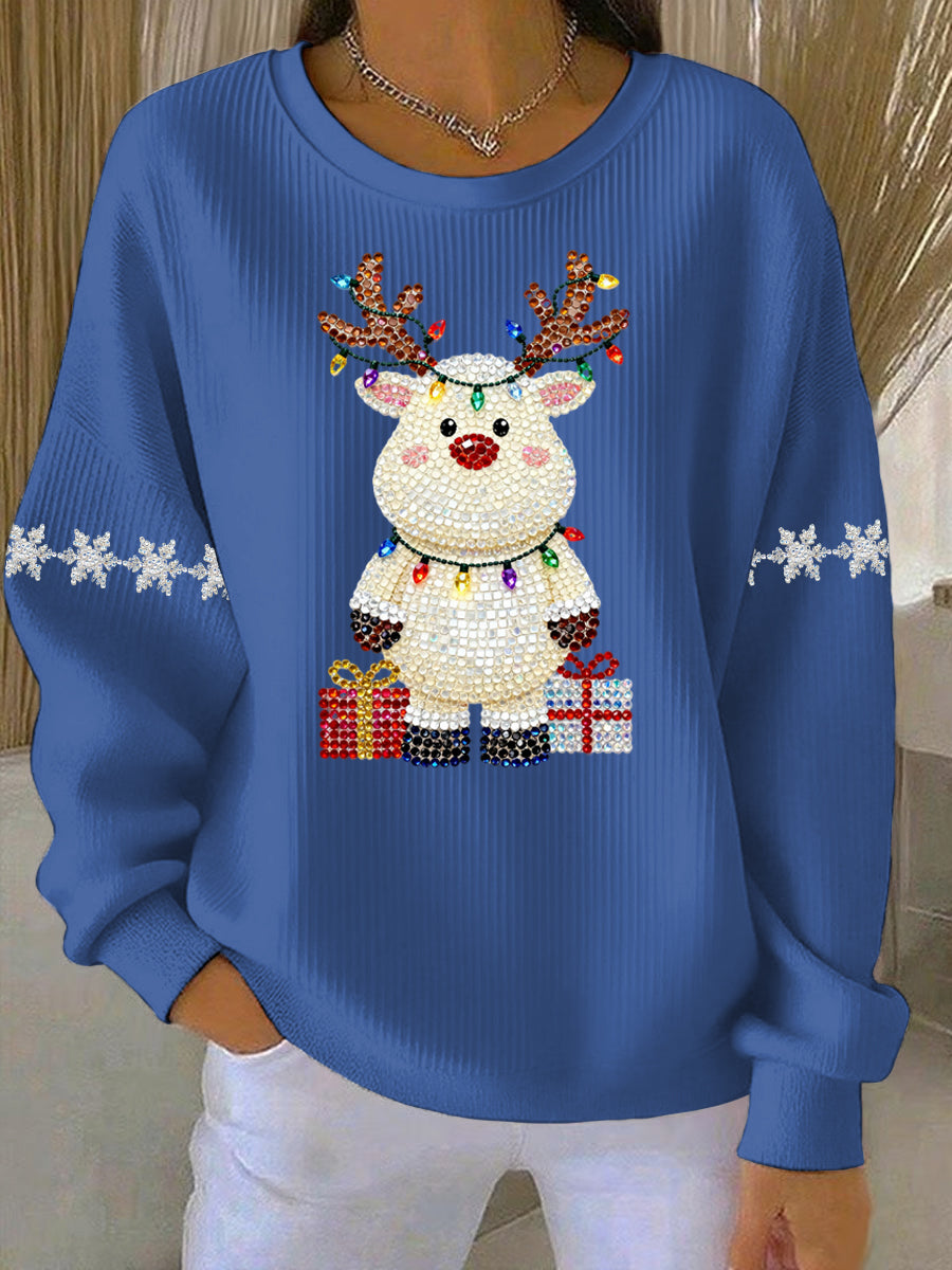 Women's Christmas Print Casual Sweatshirt