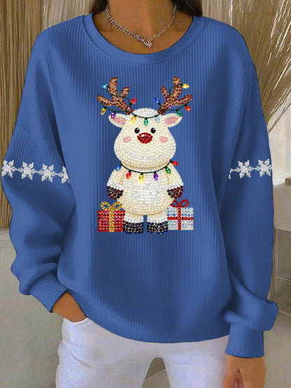 Women's Christmas Print Casual Sweatshirt