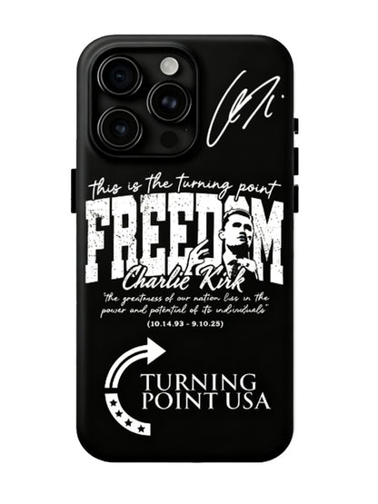 Unisex Charlie Kirk TURNING POINT USA  FREEDOM iPhone Case