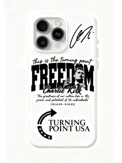 Unisex Charlie Kirk TURNING POINT USA  FREEDOM iPhone Case