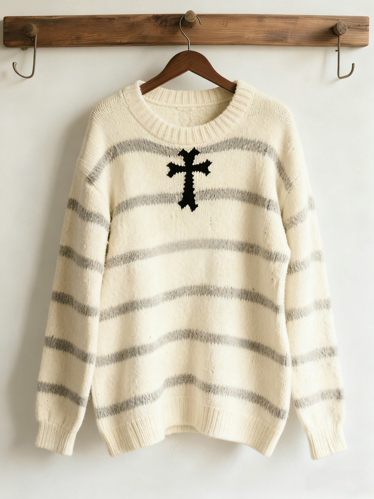 Women's Halloween Contrast Patch Comfort Knitted Sweater