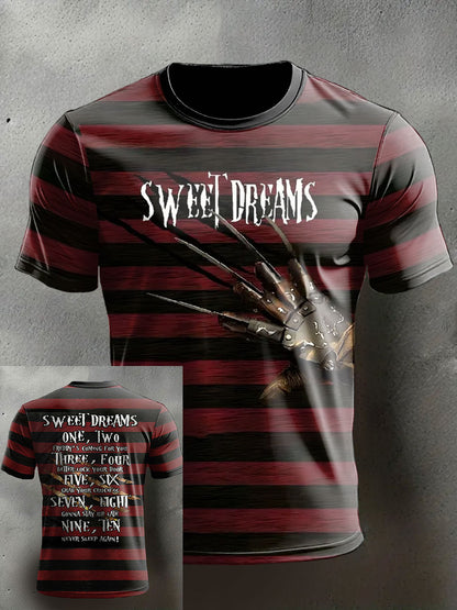 Men's Funny Halloween Horror Printed T-shirt