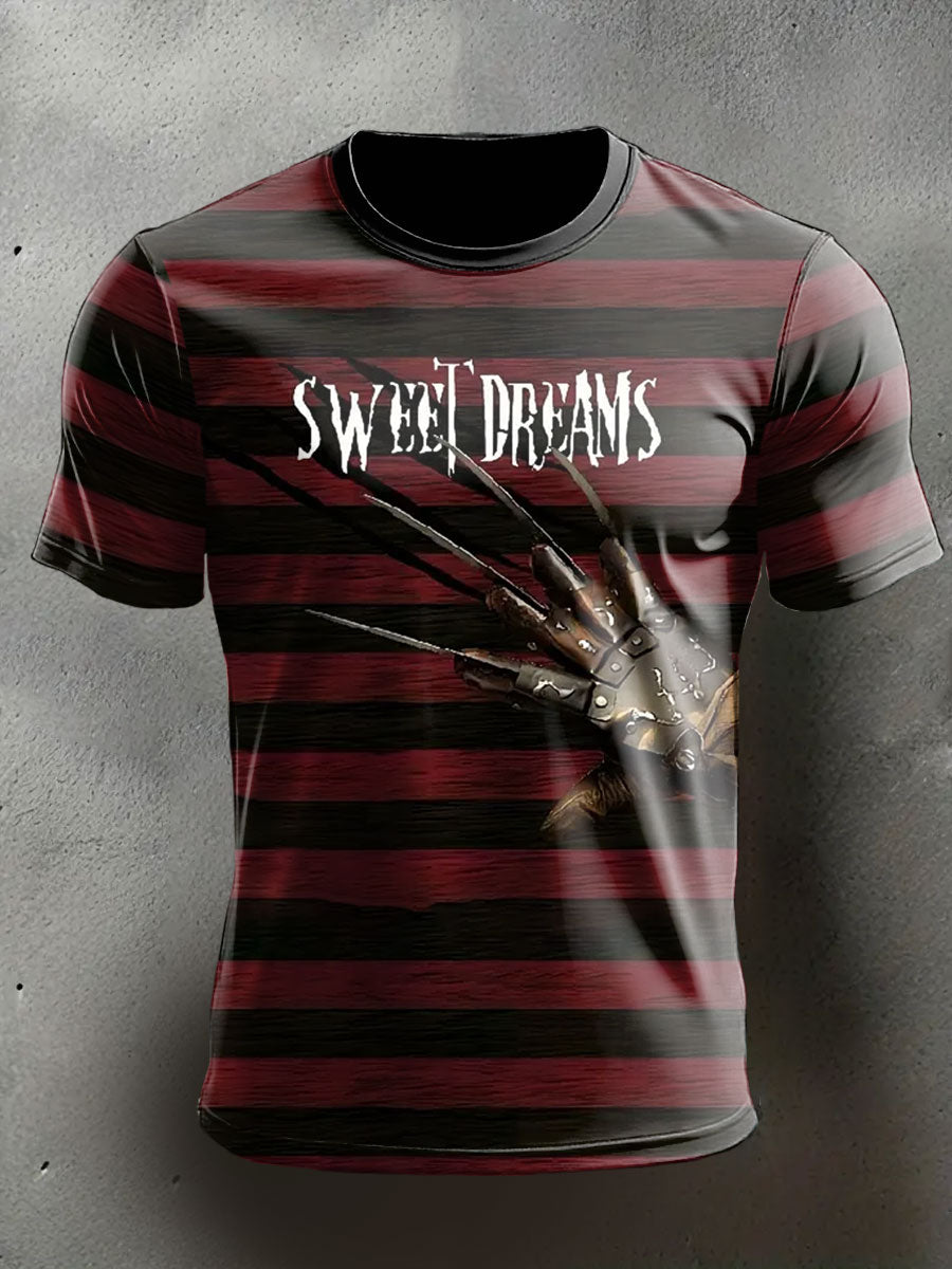 Men's Funny Halloween Horror Printed T-shirt