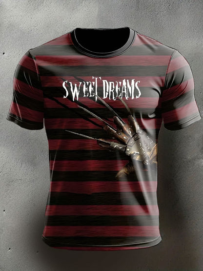 Men's Funny Halloween Horror Printed T-shirt