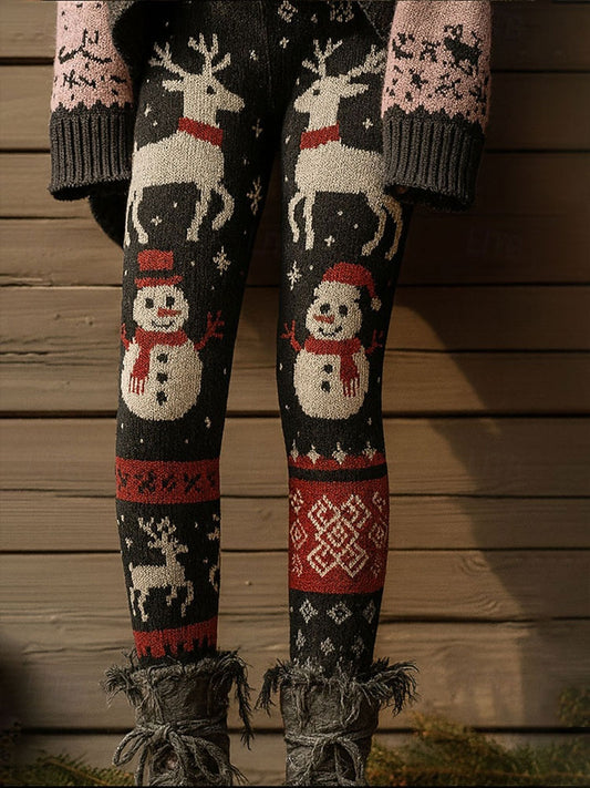 Women's Christmas Print Casual Leggings