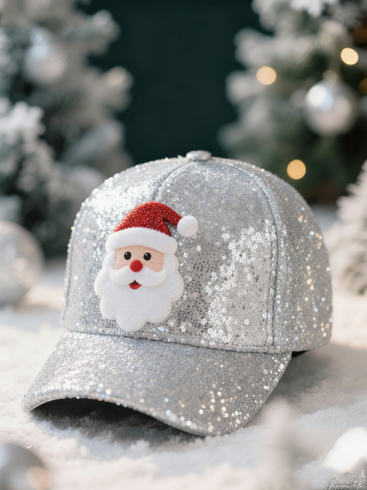 Unisex Santa Claus Print Hat