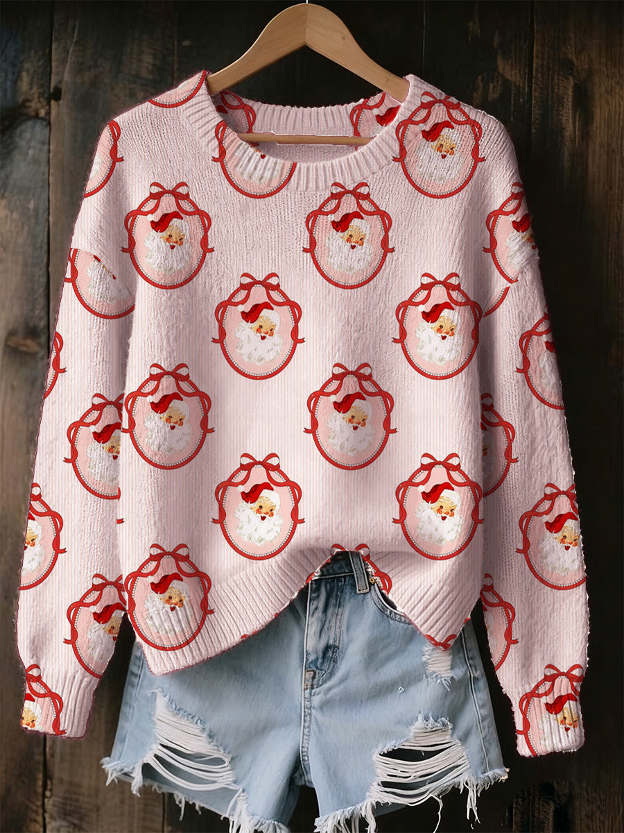Women's Christmas Animal Print Souvenir Sweater