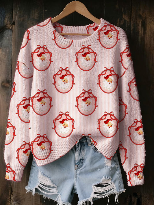 Women's Christmas Animal Print Souvenir Sweater