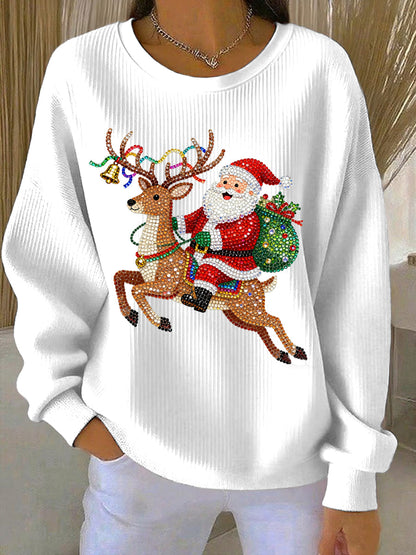Women's Christmas Print Casual Sweatshirt