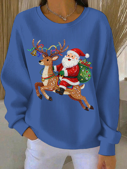 Women's Christmas Print Casual Sweatshirt